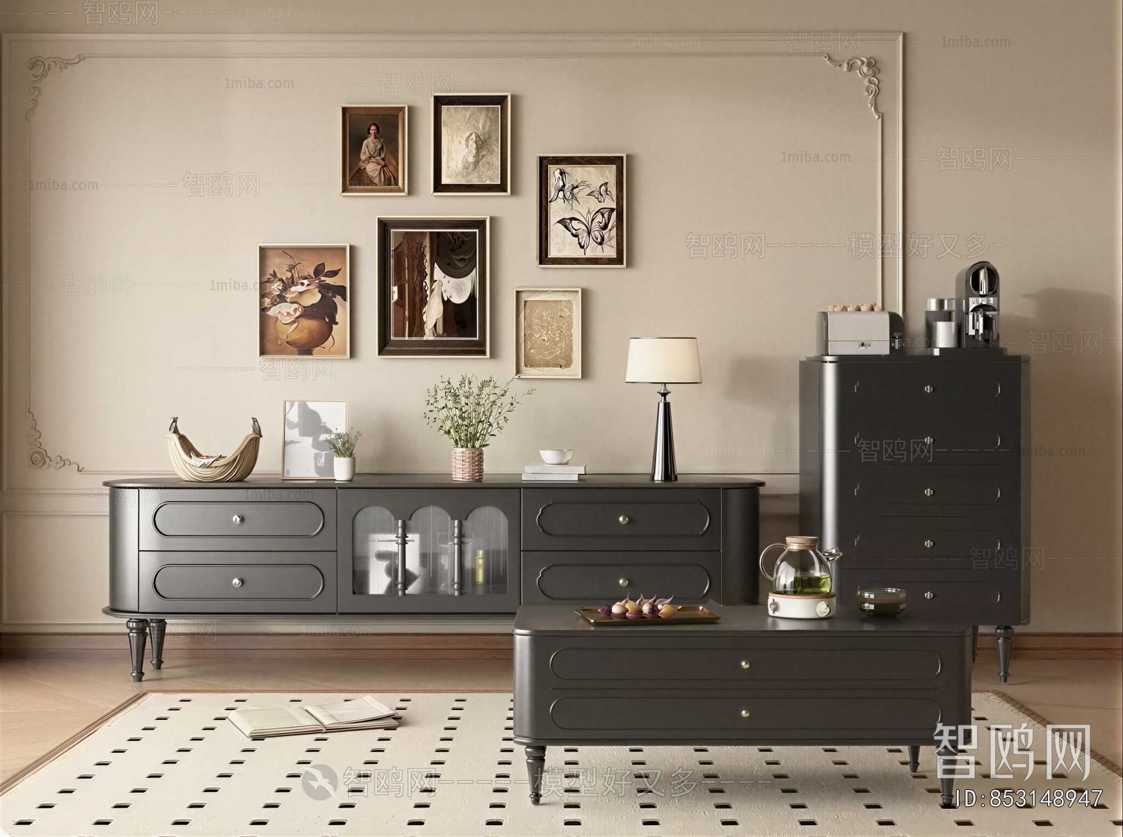 French Style TV Cabinet