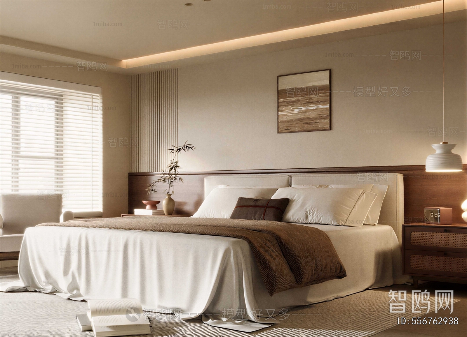 Wabi-sabi Style Bedroom