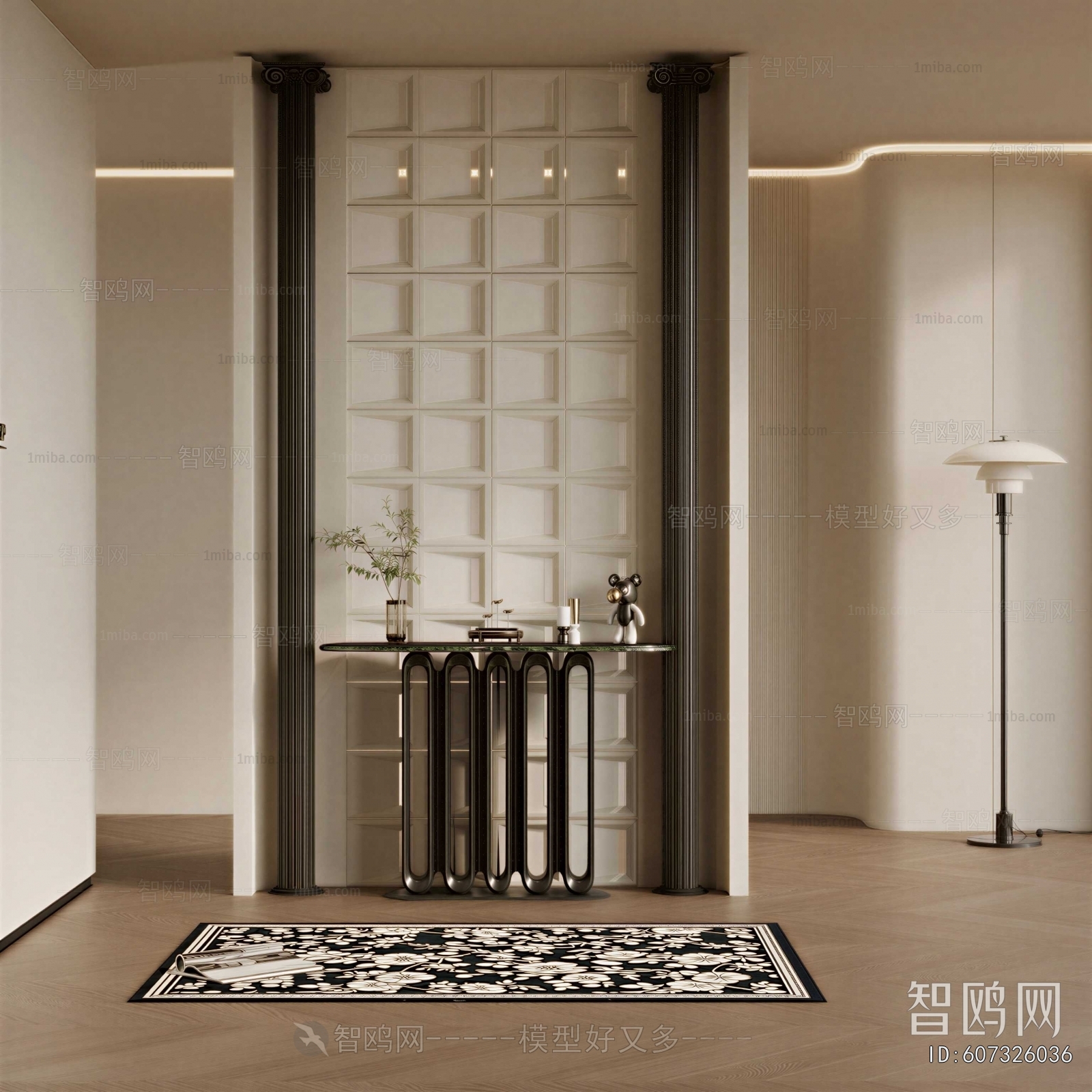 French Style Hallway