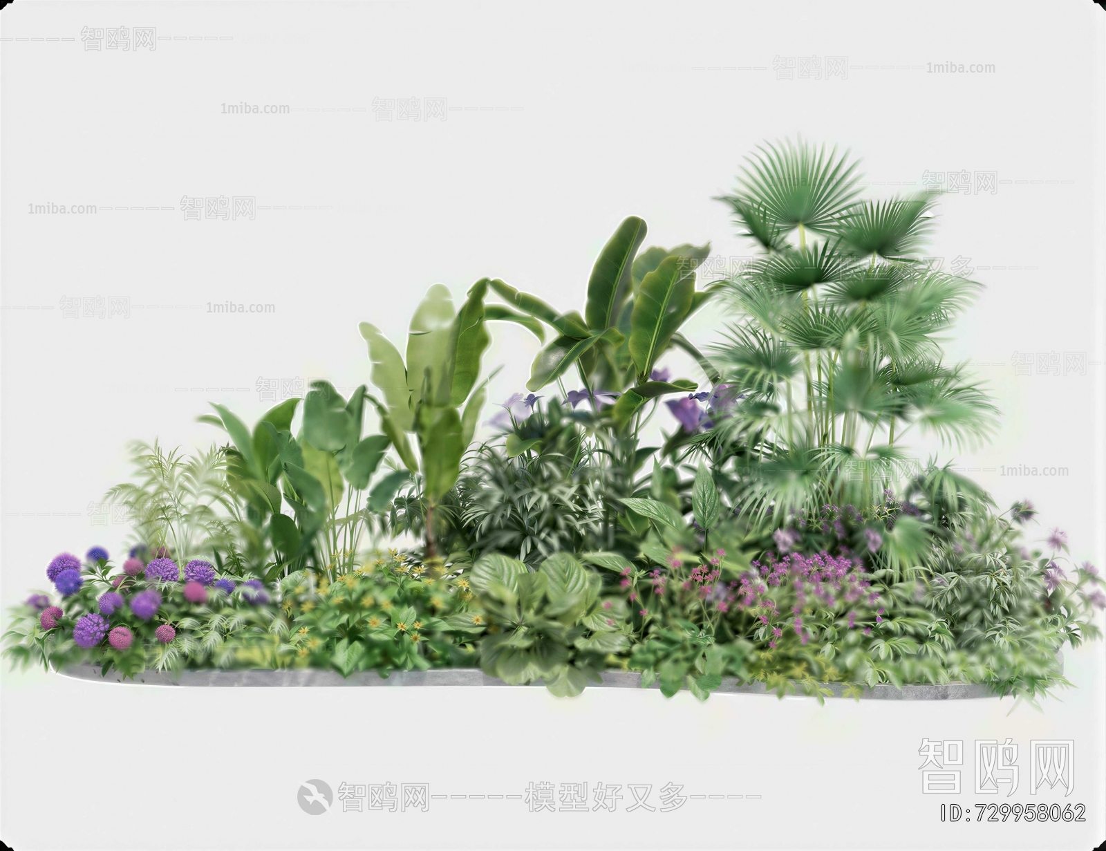 Modern Flowers And Grass
