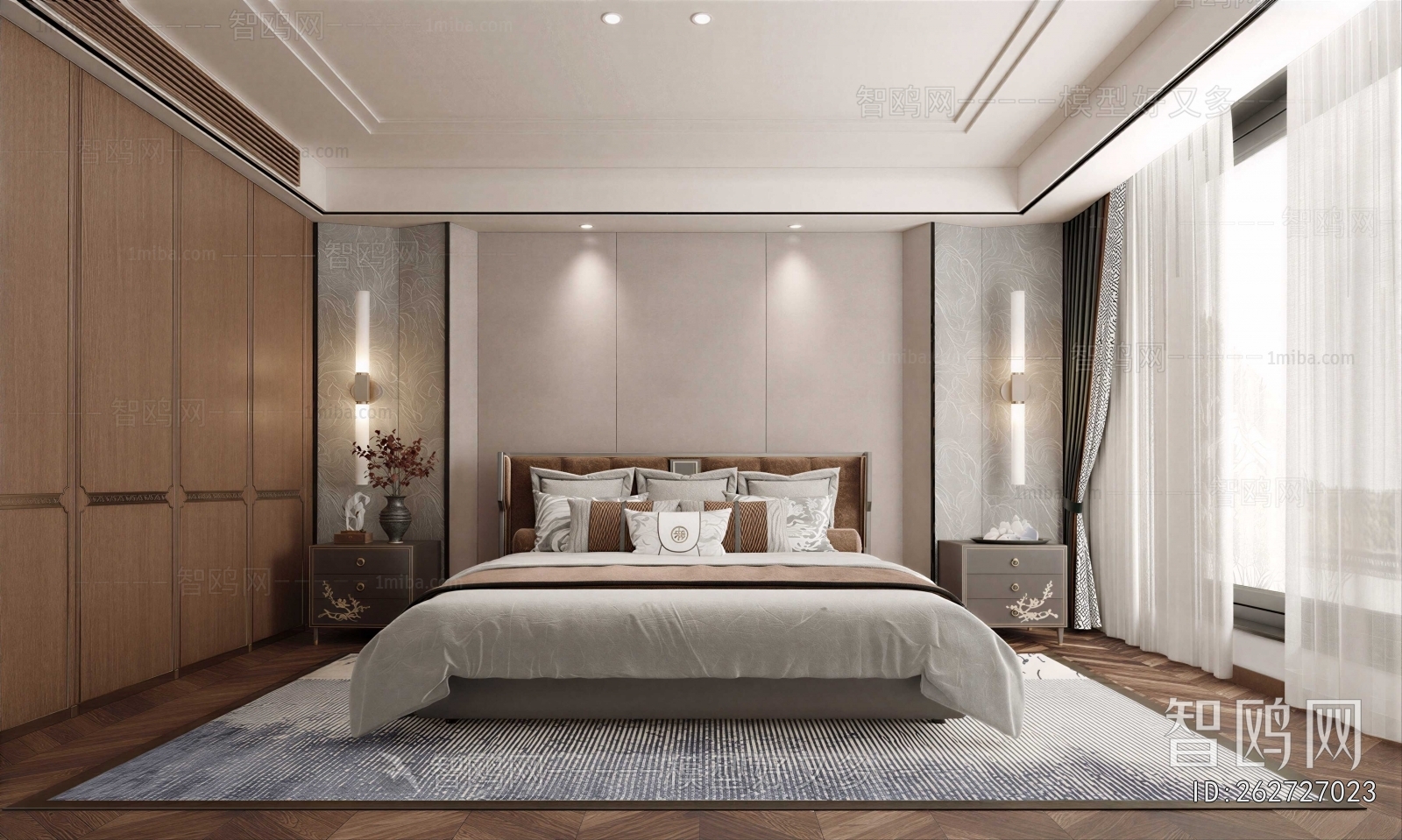 New Chinese Style Bedroom