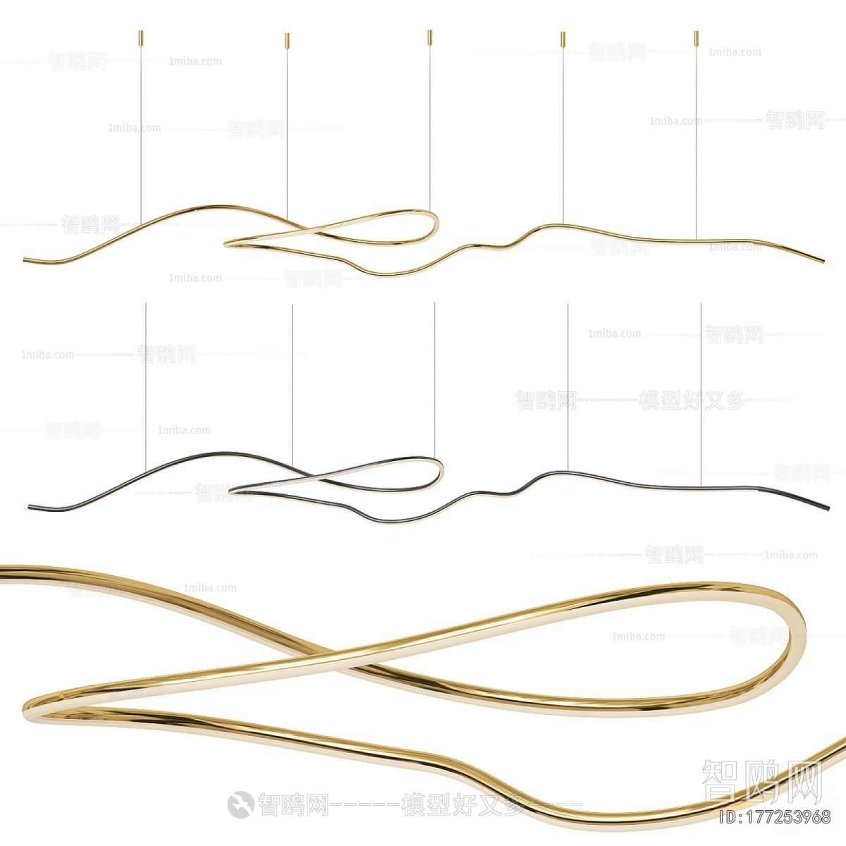 Modern Long Chandelier