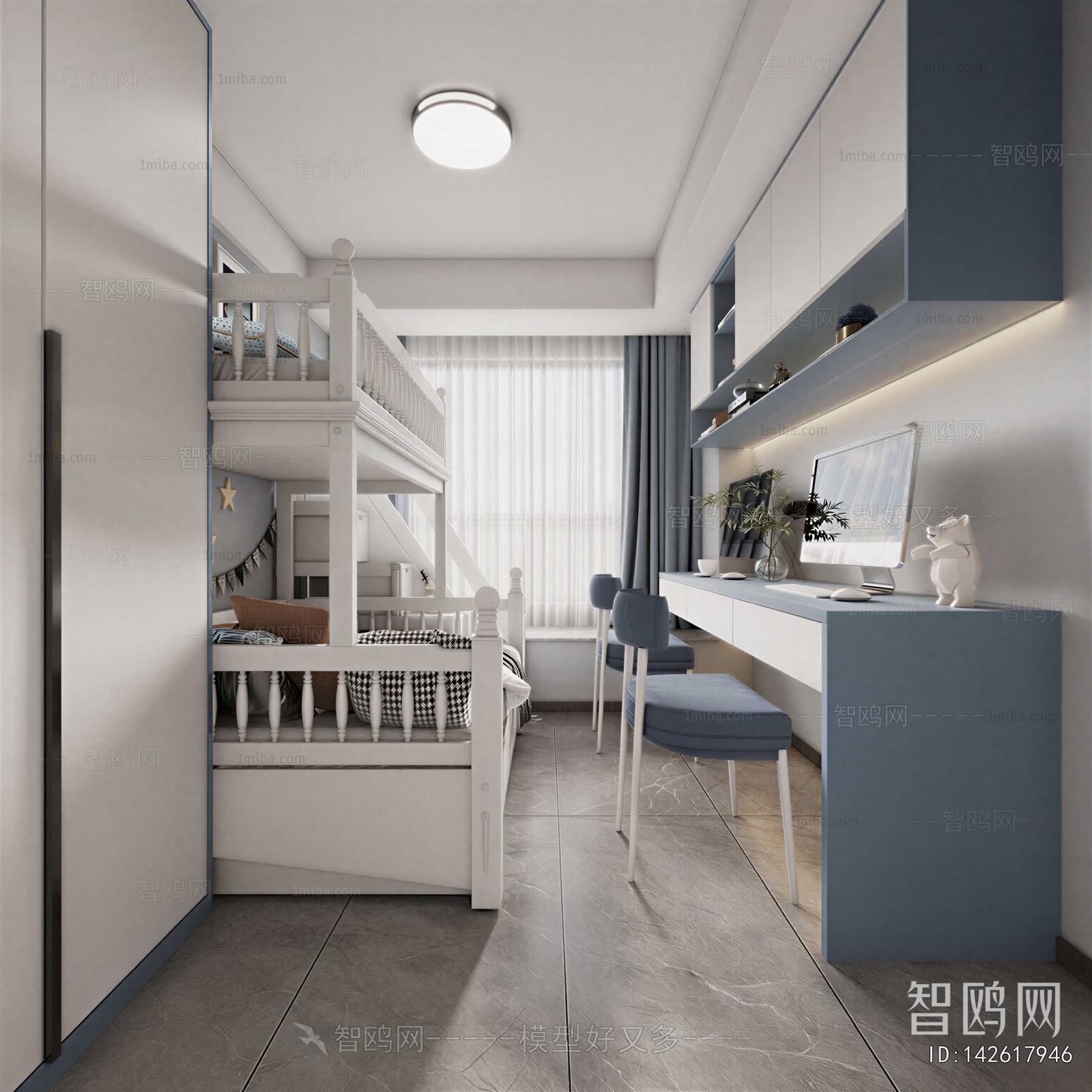 Modern Boy's Room And Son's Room