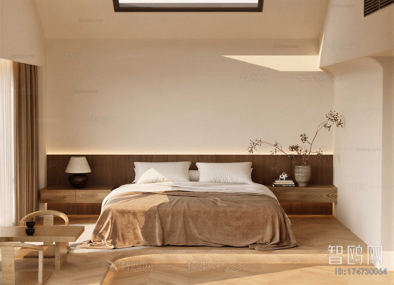 Wabi-sabi Style Bedroom