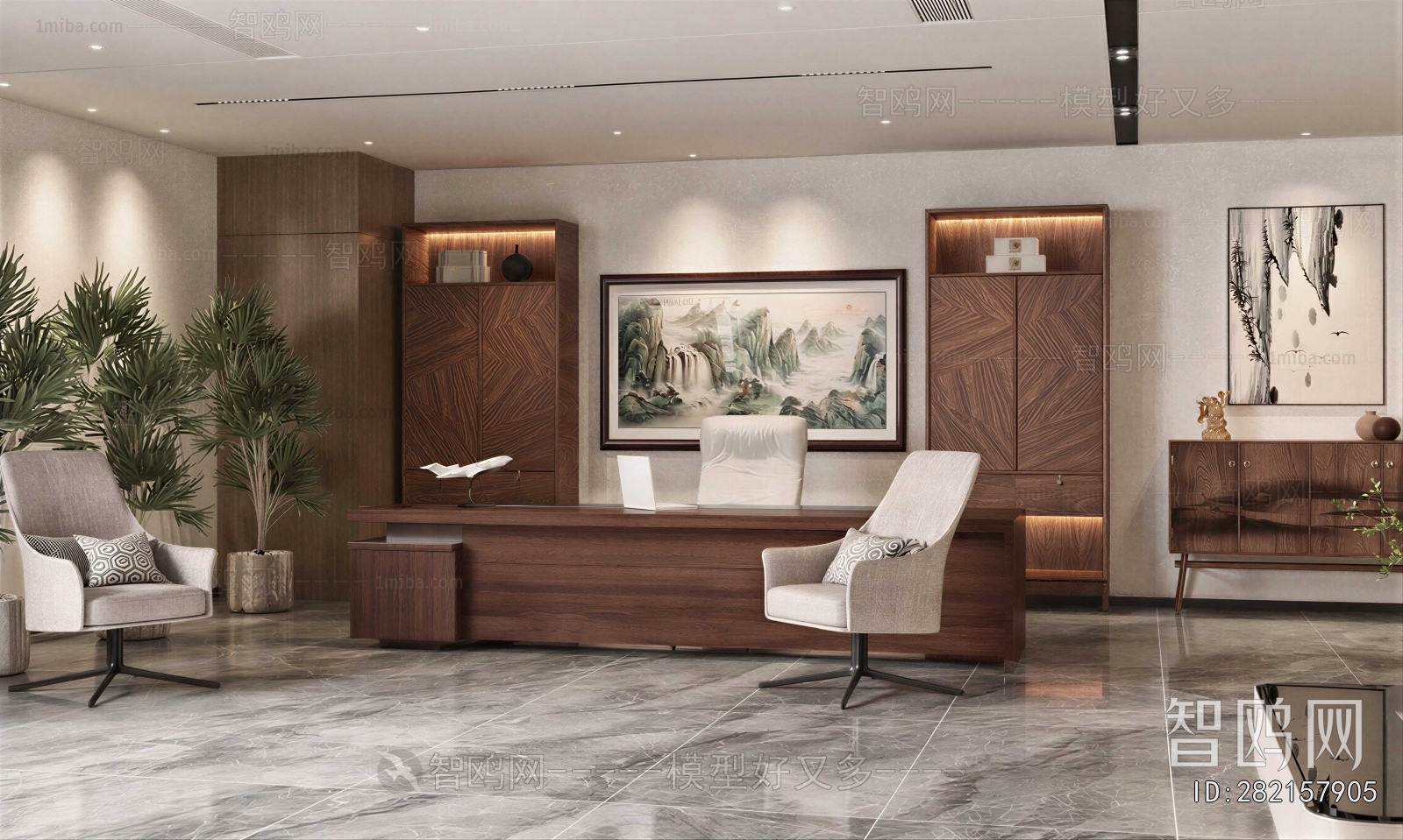 New Chinese Style Manager's Office