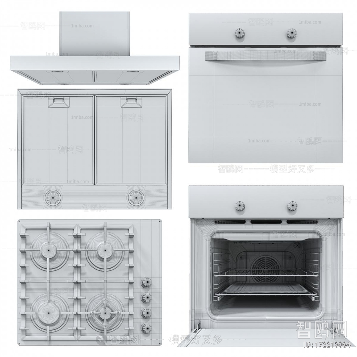 Modern Kitchen Electric Gas Range