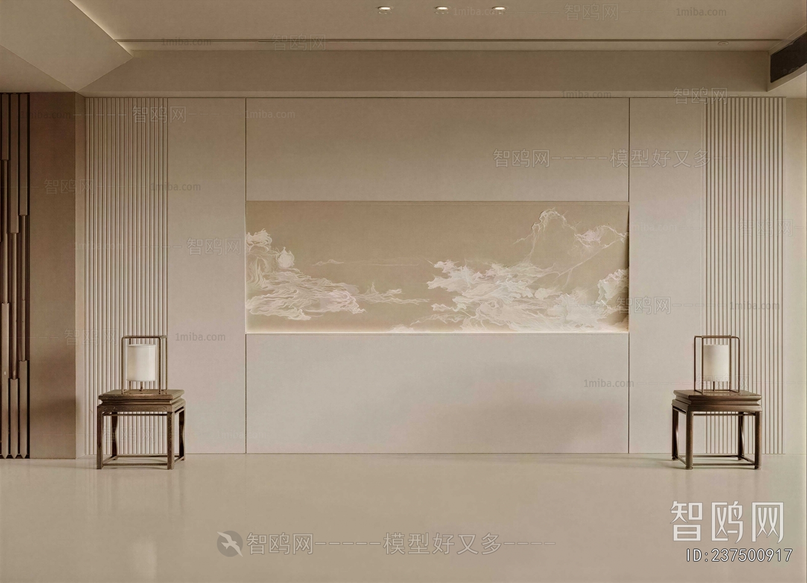New Chinese Style TV Wall