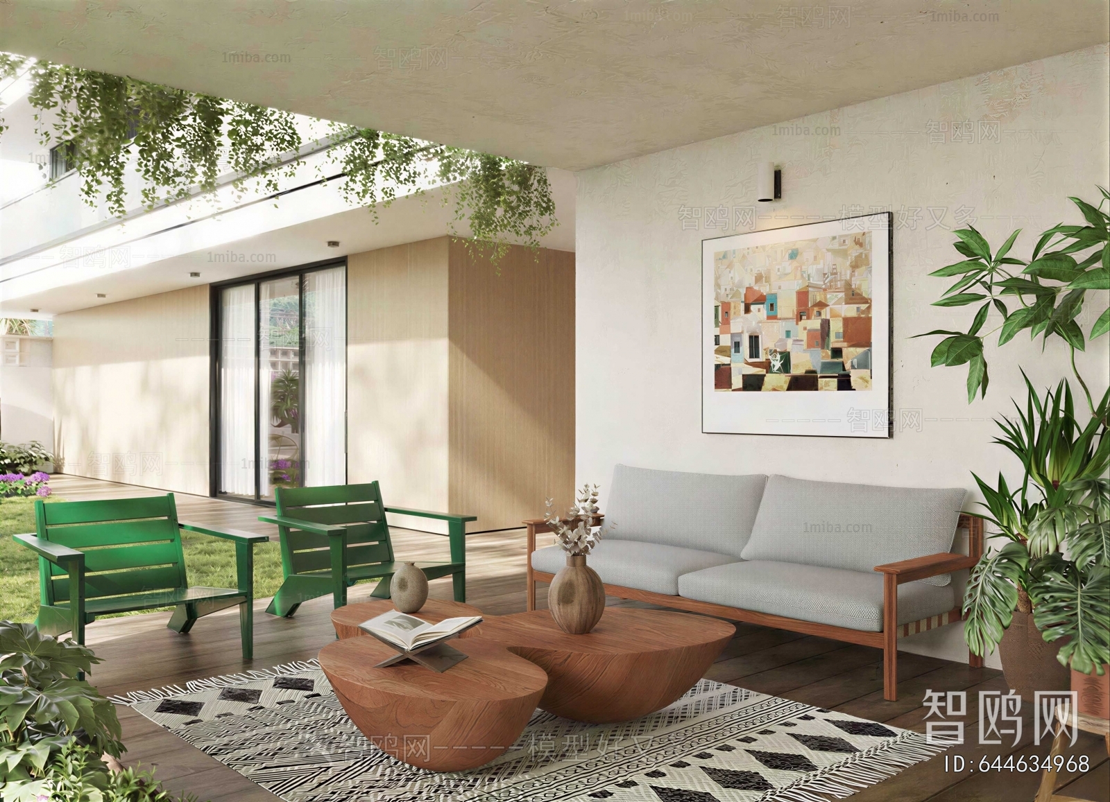 Modern Courtyard/landscape