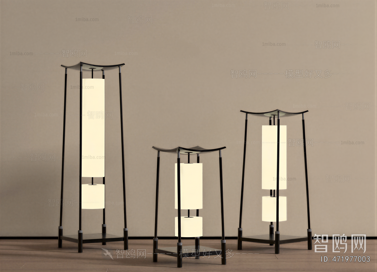 New Chinese Style Floor Lamp
