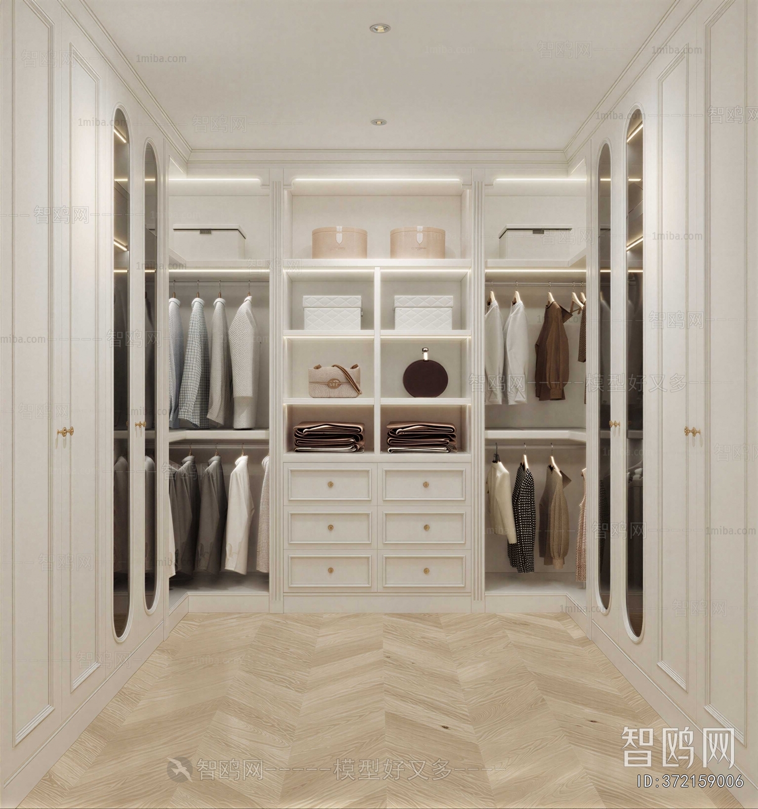 French Style Clothes Storage Area