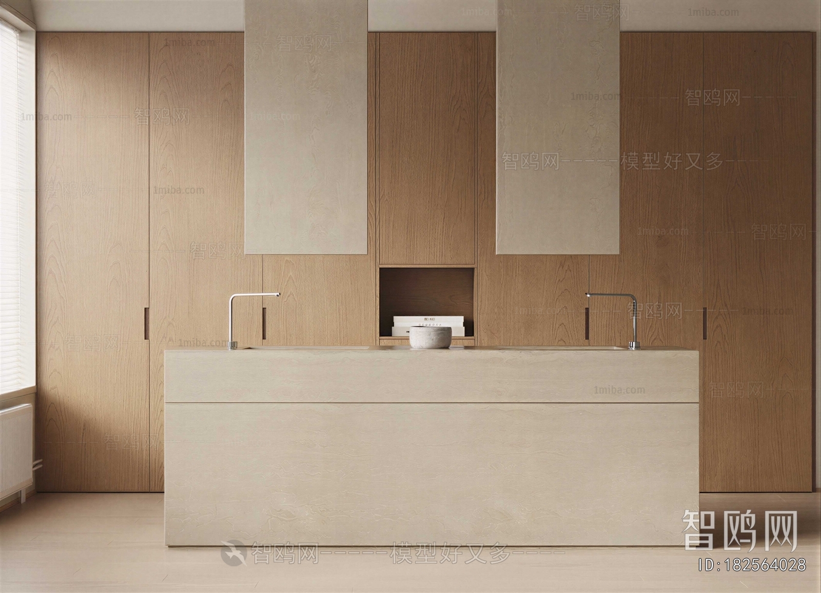 Wabi-sabi Style Counter Bar