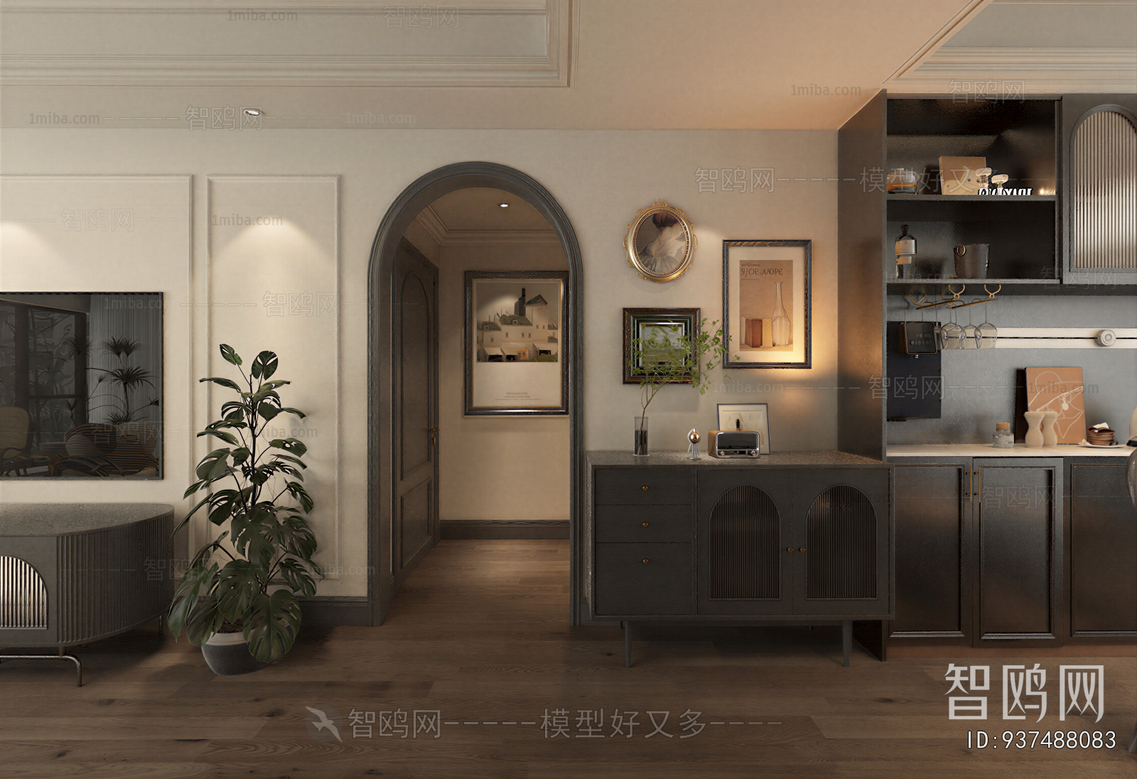 French Style Hallway