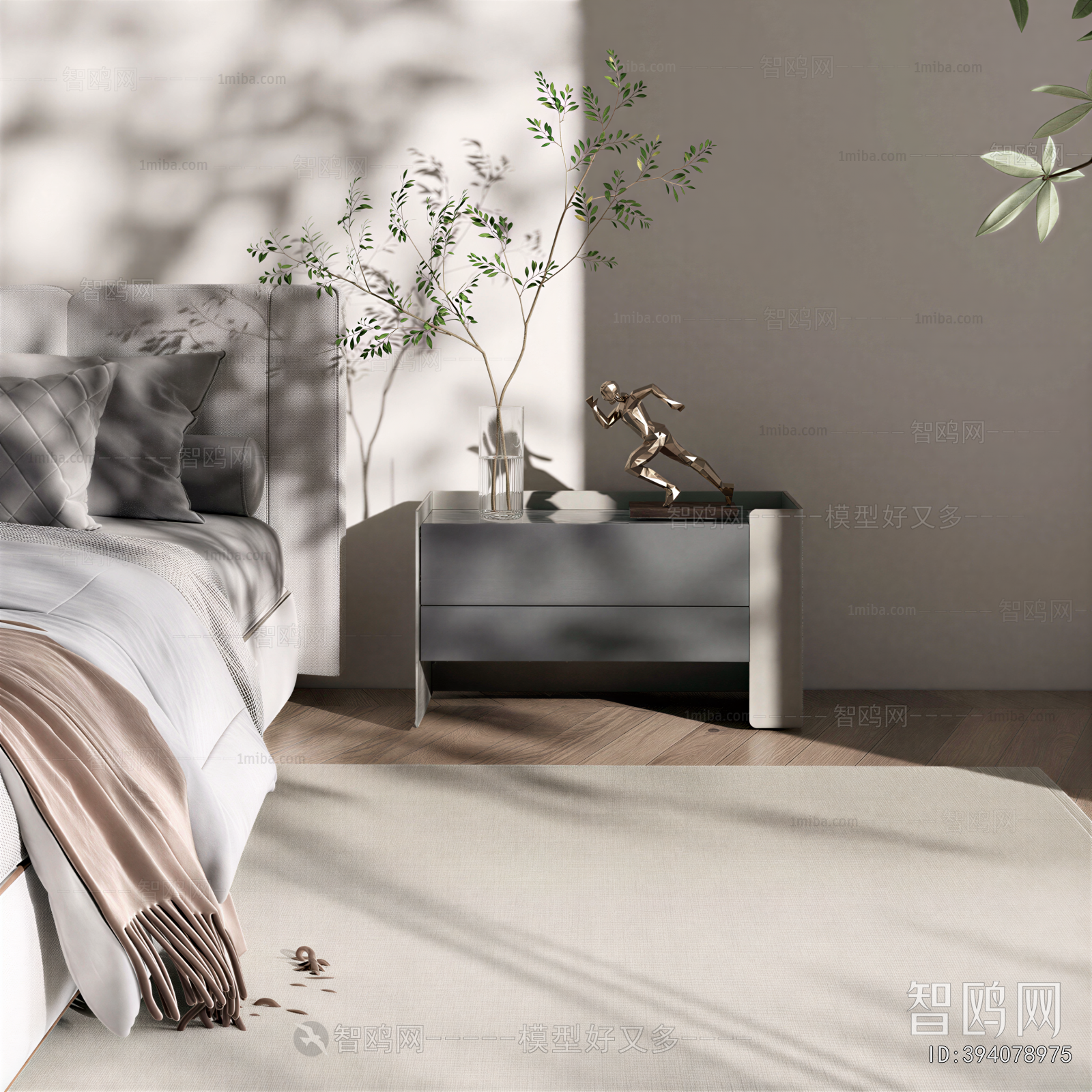 Modern Bedside Cupboard