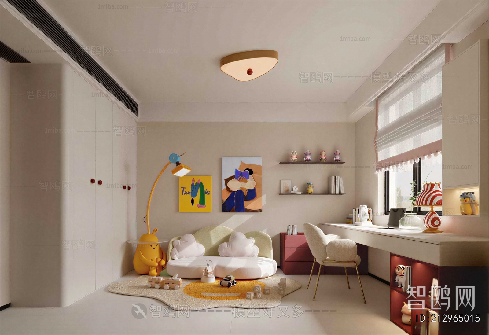 Modern Children's Room Activity Room