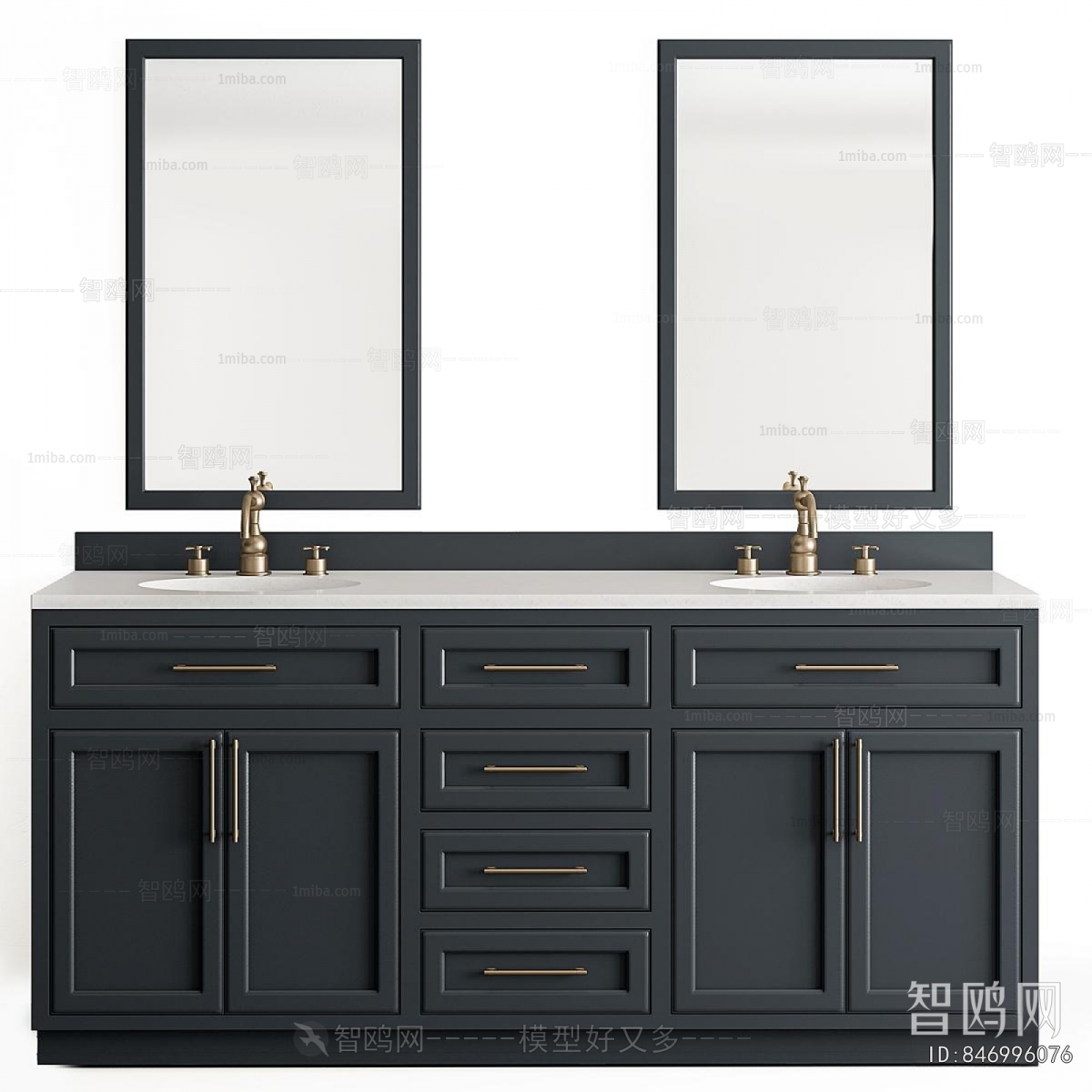 Simple European Style Bathroom Cabinet