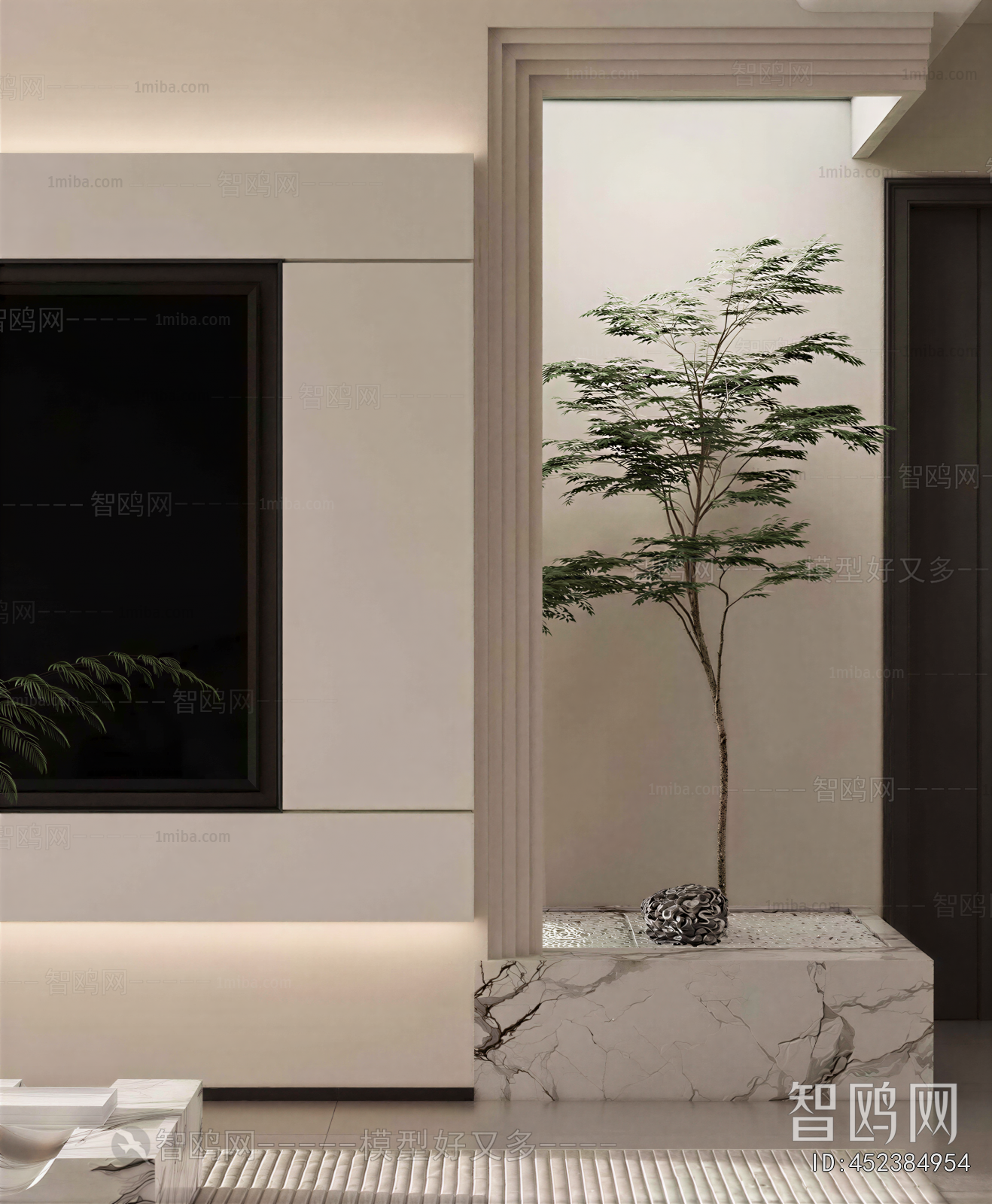 Modern Ground Green Plant Potted Plants