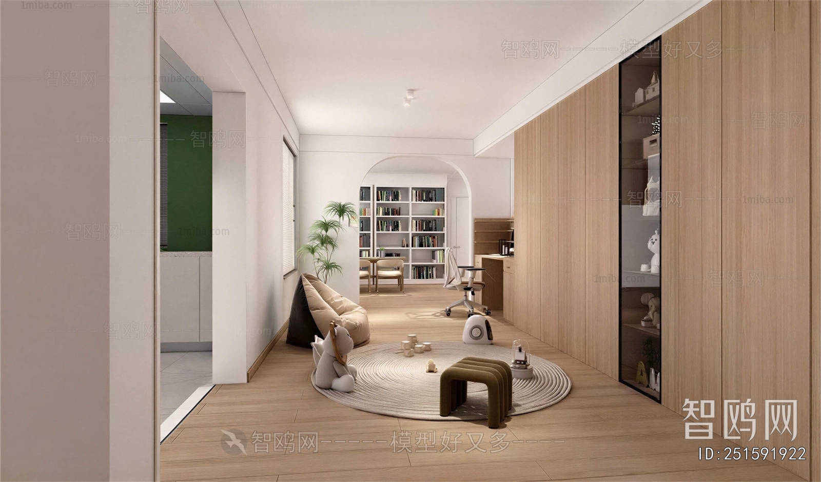 Modern Children's Room Activity Room