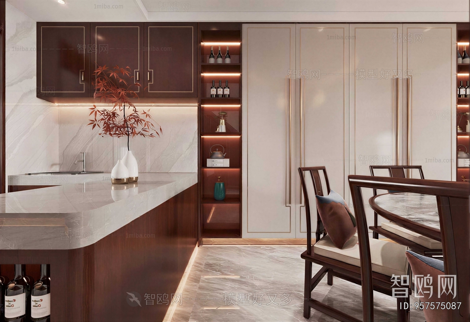 New Chinese Style Dining Room