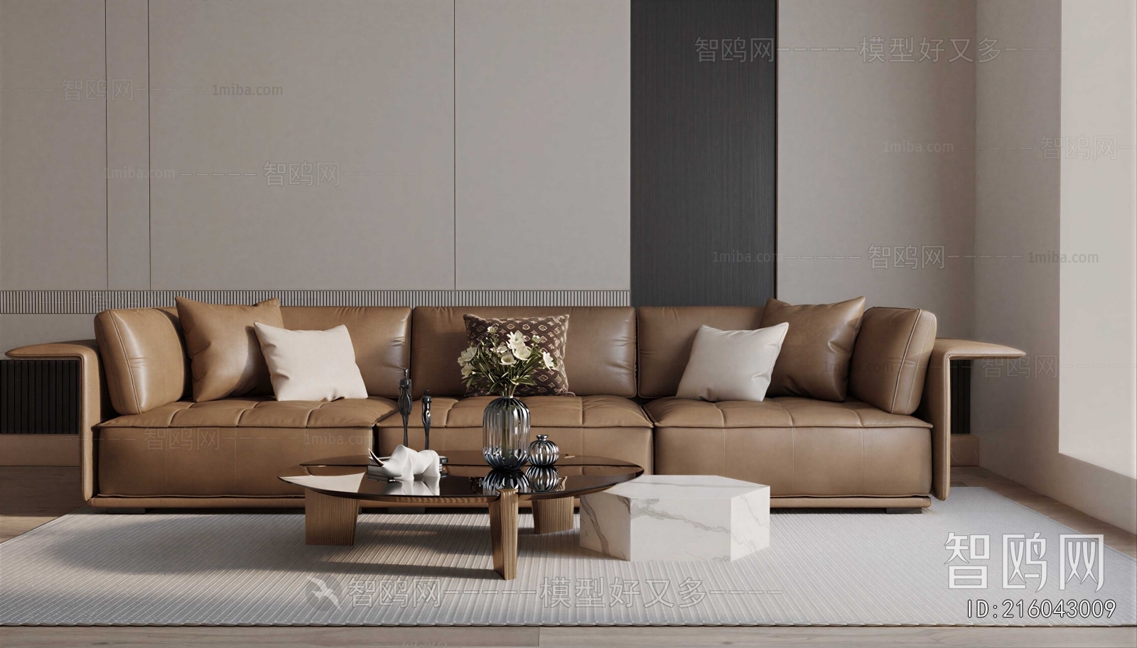 Modern Three-seat Sofa
