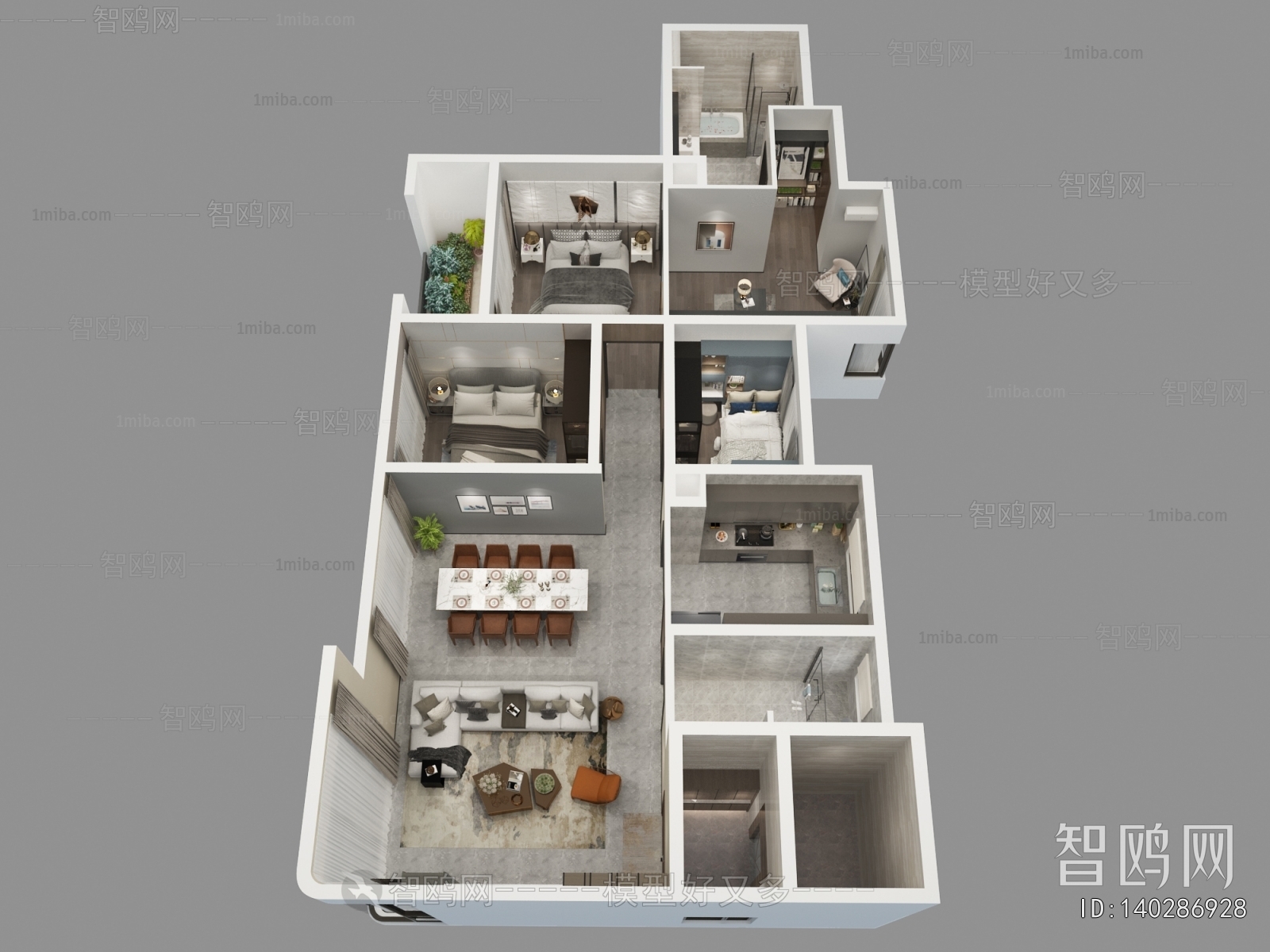 Modern A Bird's-eye View Of Home Decoration