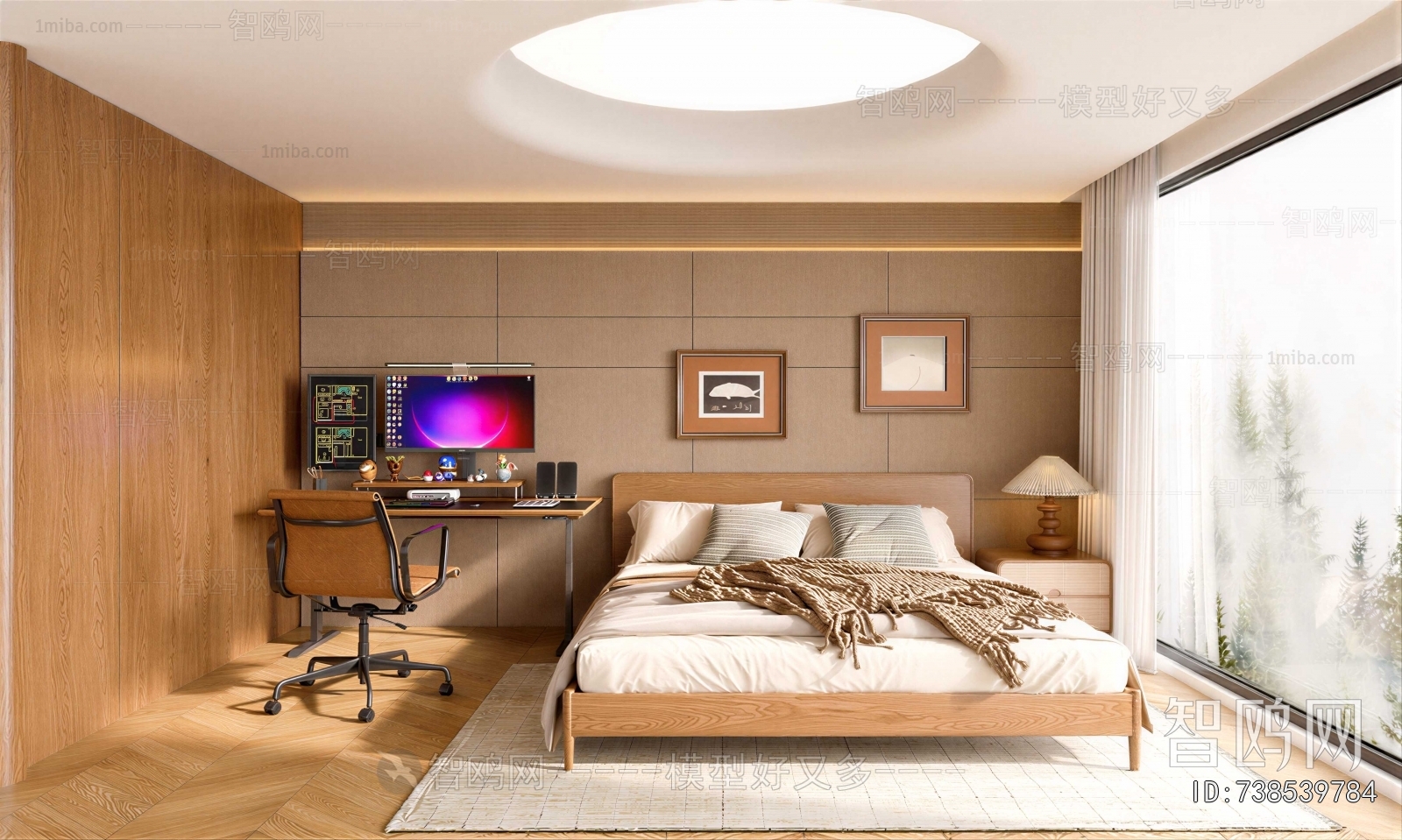 Wabi-sabi Style Bedroom