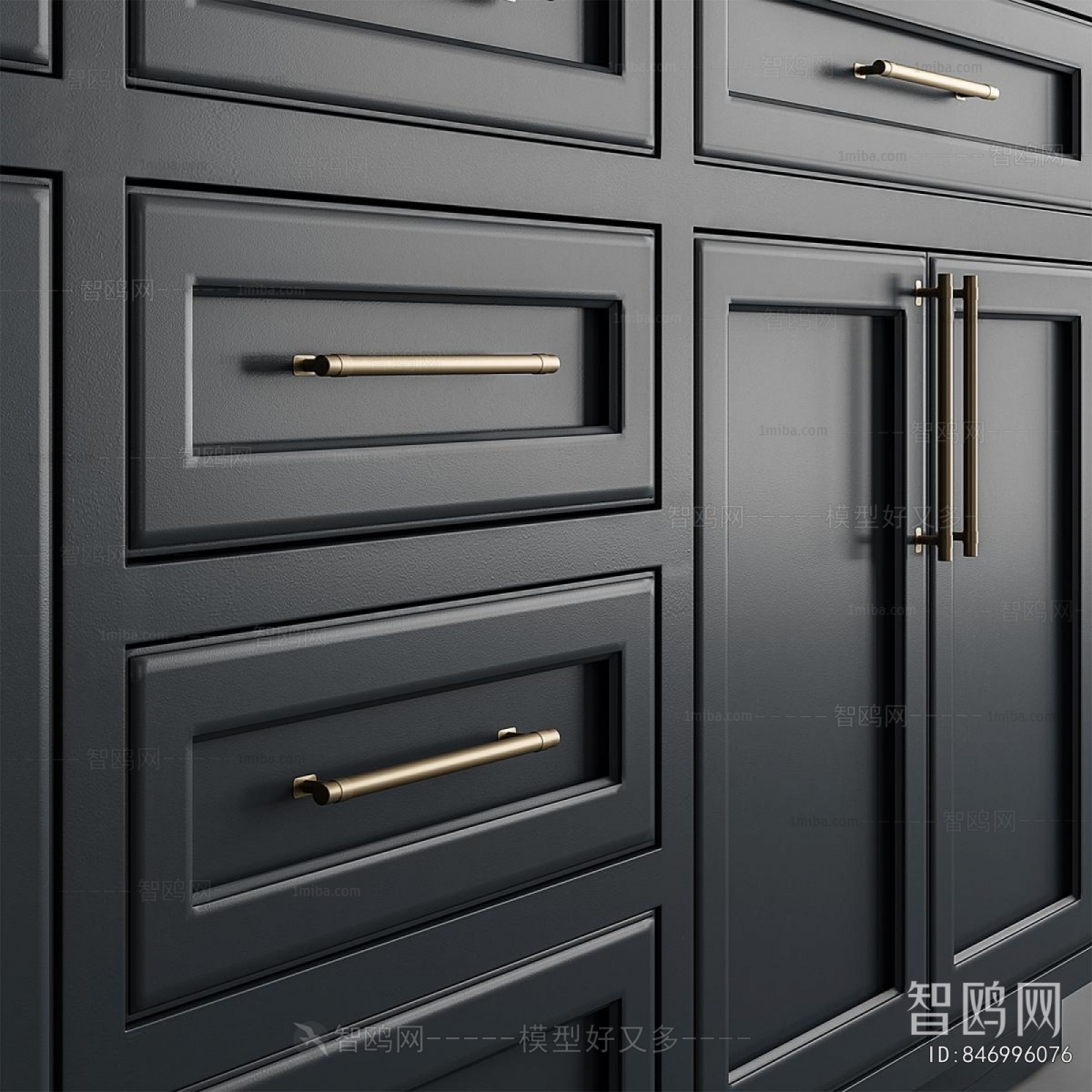 Simple European Style Bathroom Cabinet