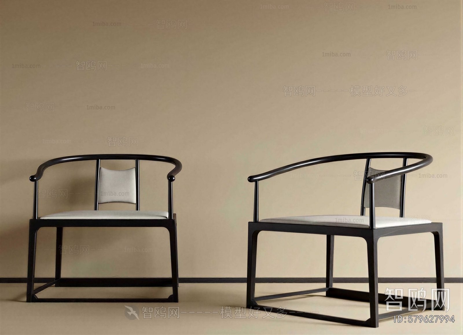 New Chinese Style Lounge Chair