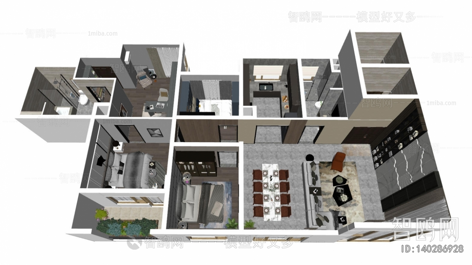 Modern A Bird's-eye View Of Home Decoration