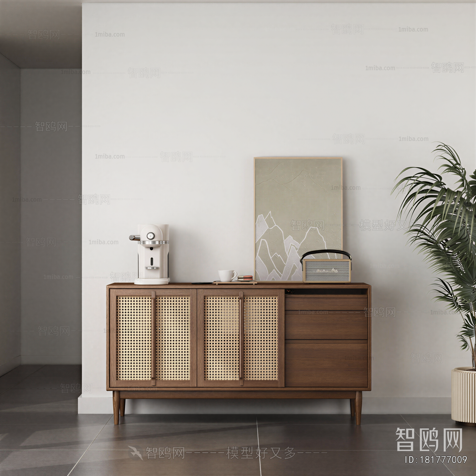 Wabi-sabi Style Entrance Cabinet