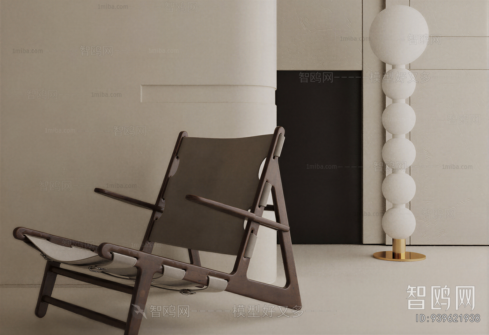 Wabi-sabi Style Lounge Chair