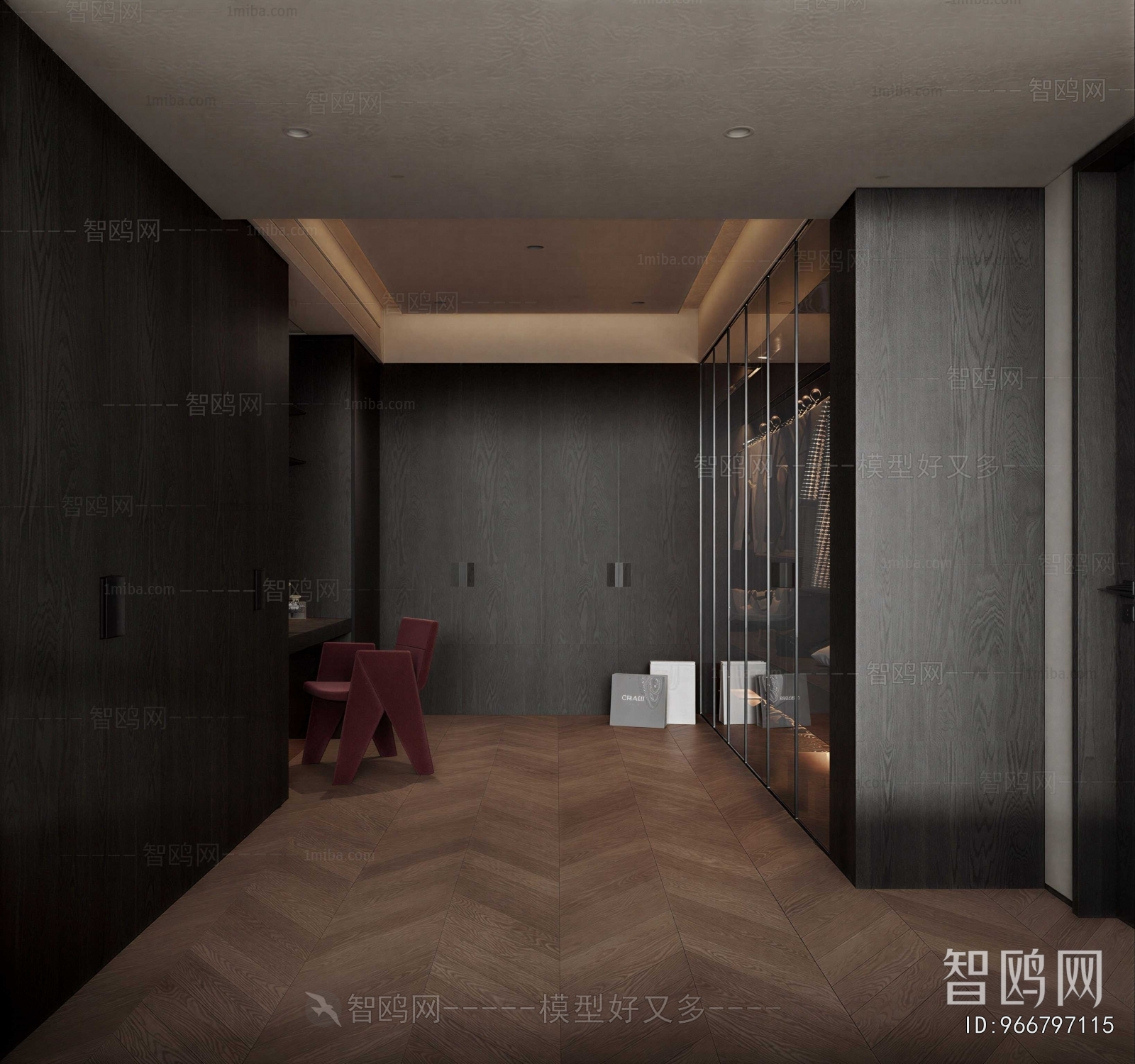 Modern Clothes Storage Area