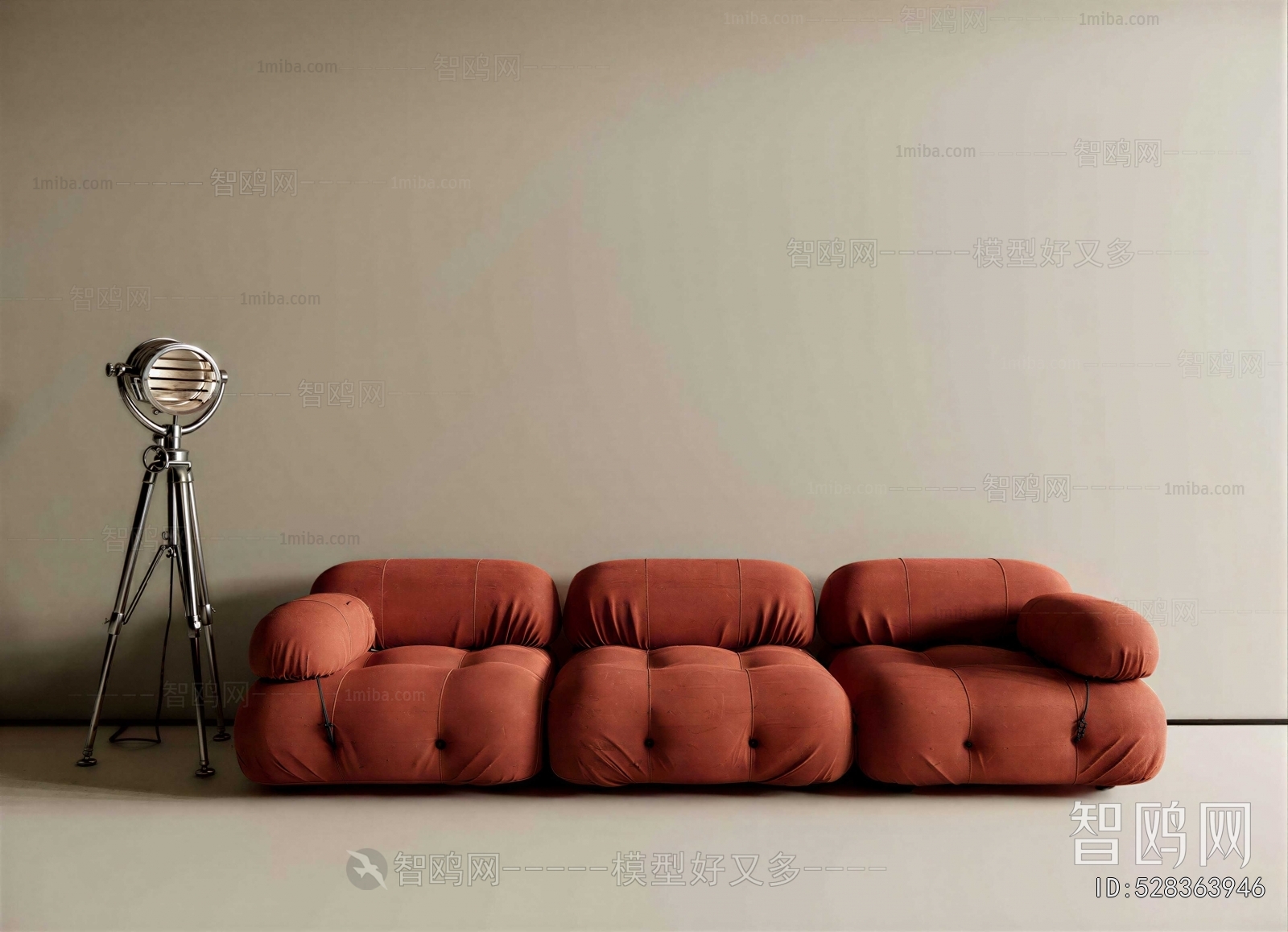 Modern Three-seat Sofa