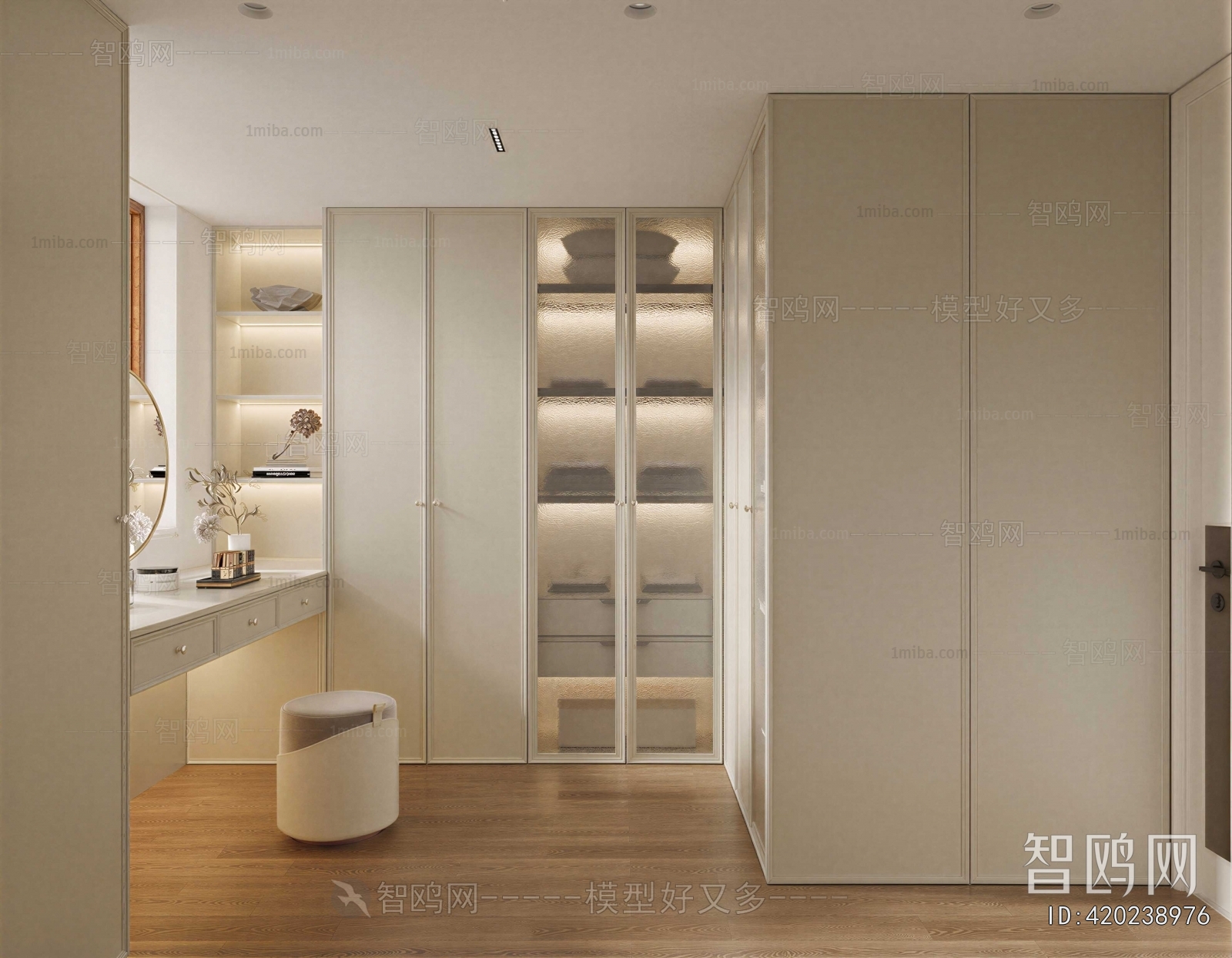 Modern Clothes Storage Area