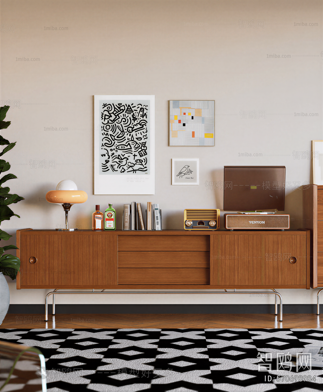 Retro Style TV Cabinet