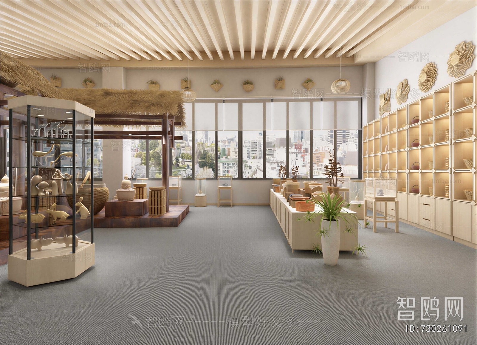 Wabi-sabi Style Exhibition Hall