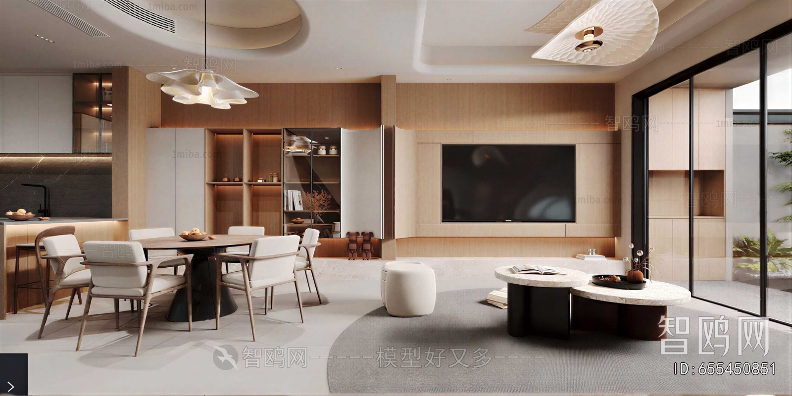 New Chinese Style A Living Room