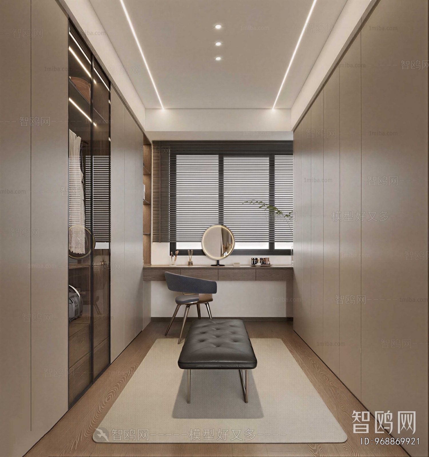 Modern Clothes Storage Area