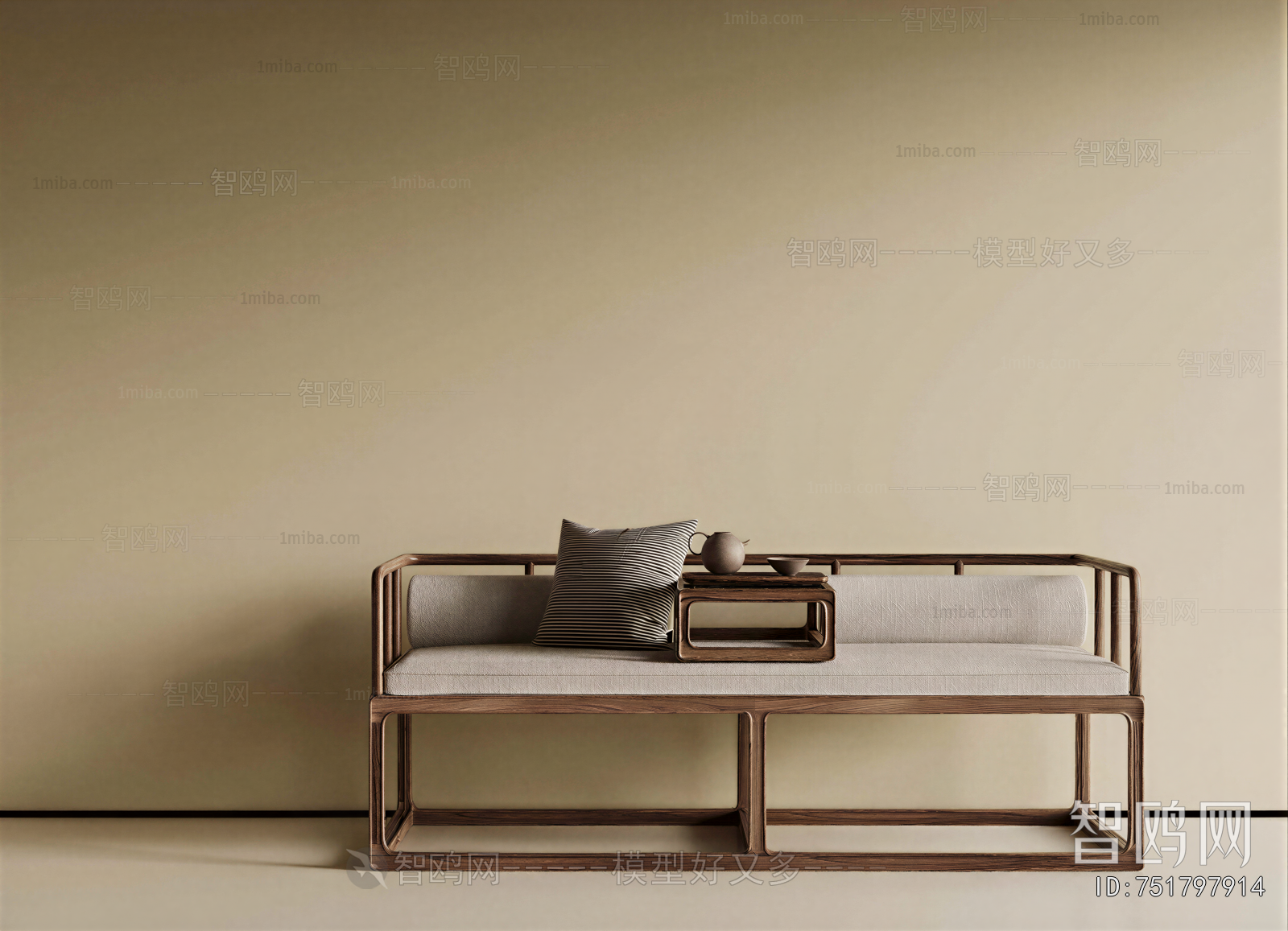 New Chinese Style Arhat Bed