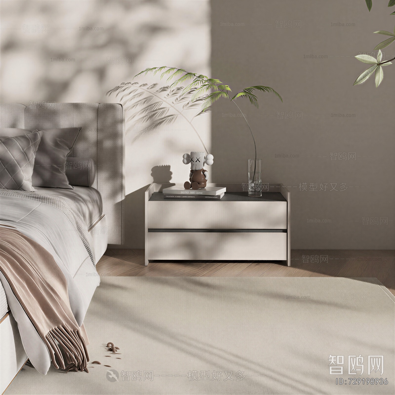 Modern Bedside Cupboard