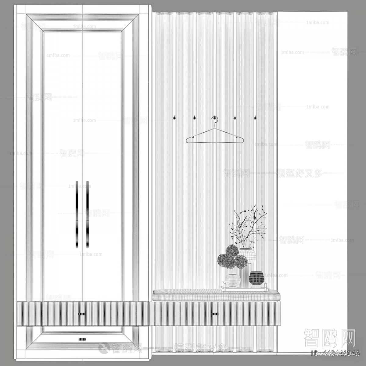 Simple European Style Shoe Cabinet