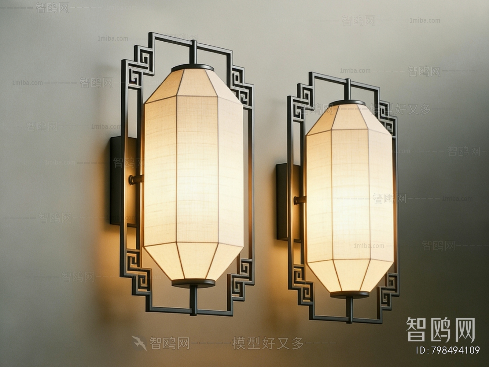 New Chinese Style Wall Lamp