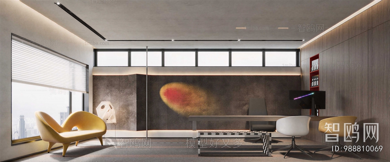 Wabi-sabi Style Manager's Office