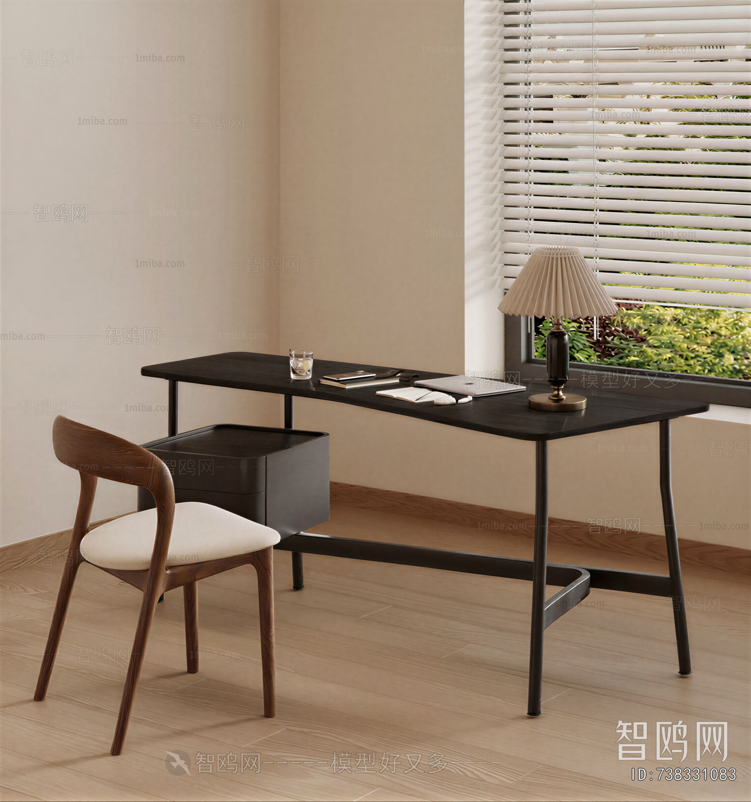 French Style Computer Desk And Chair