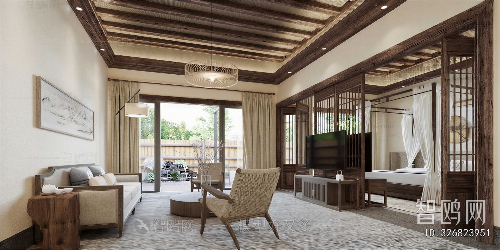 New Chinese Style Guest Room