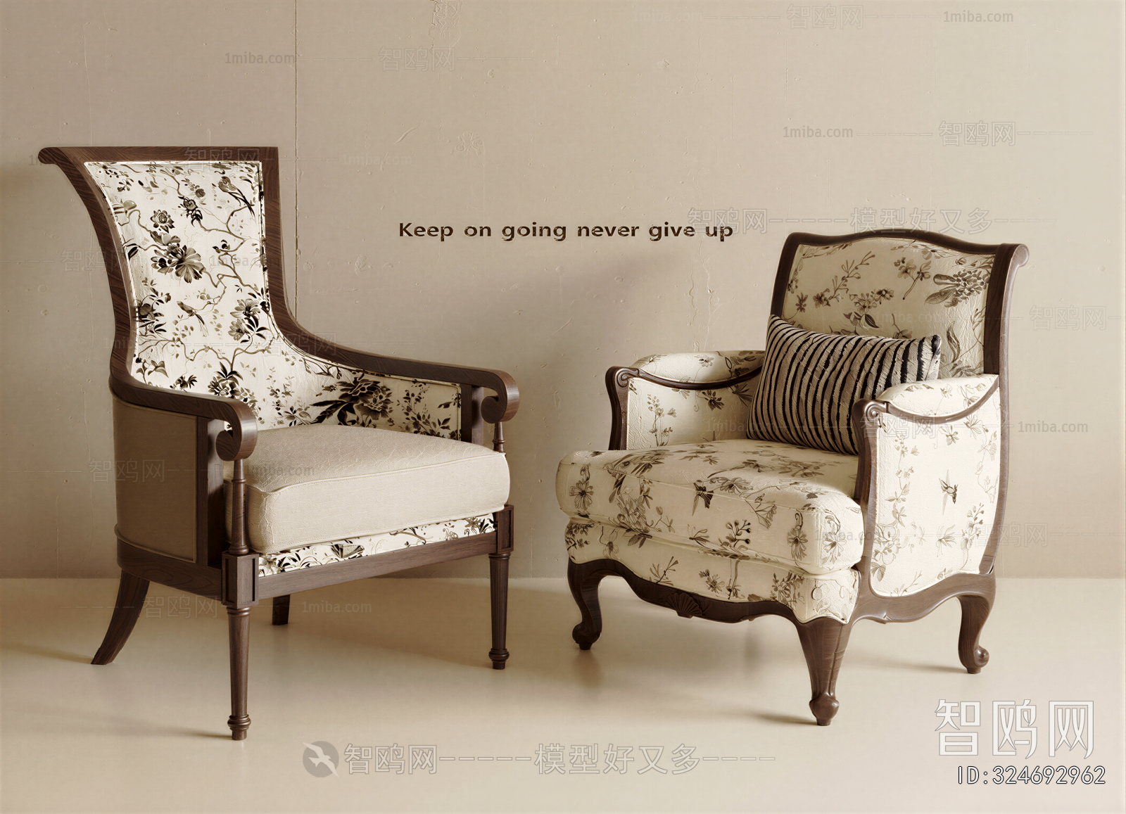 French Style Single Sofa