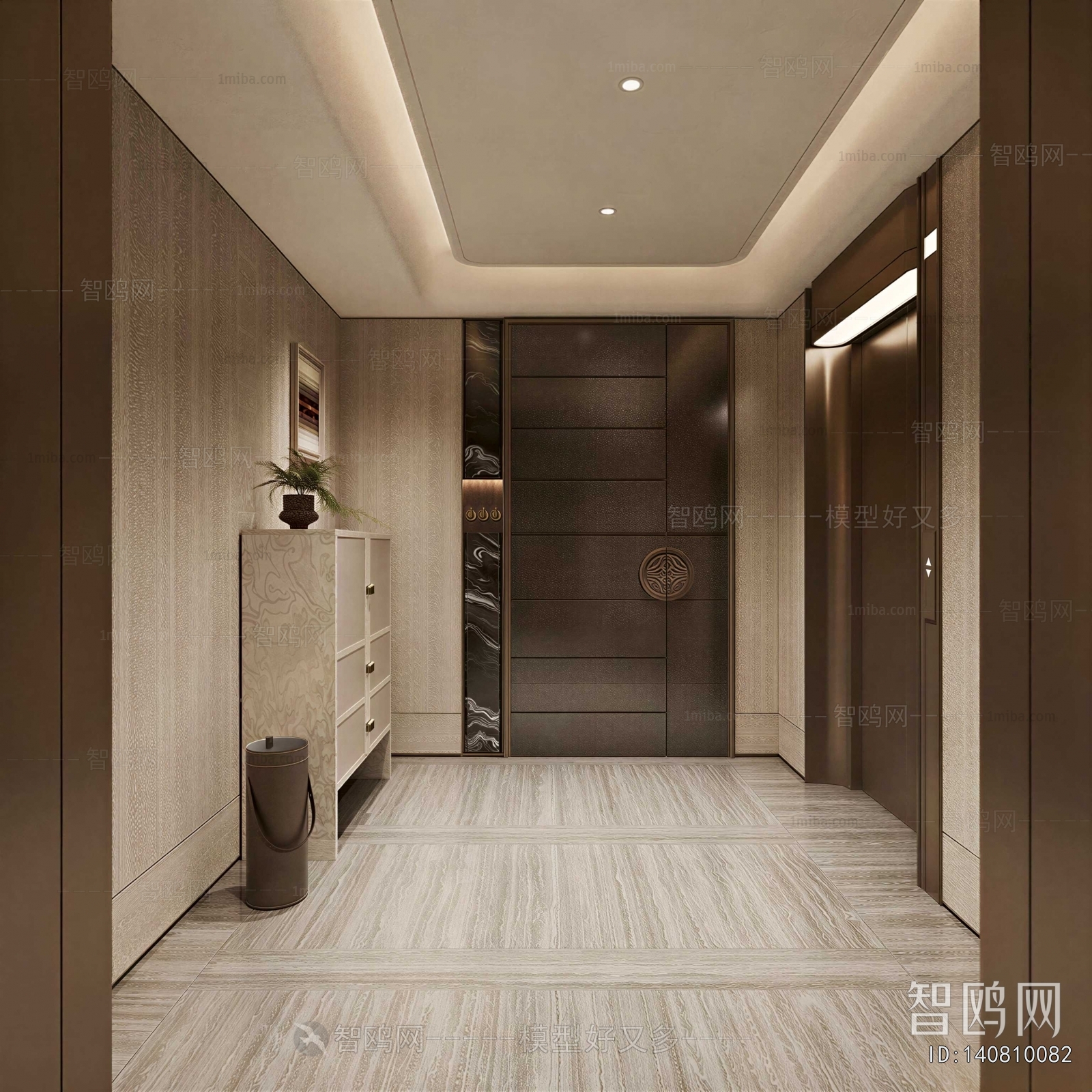 Modern Office Elevator Hall