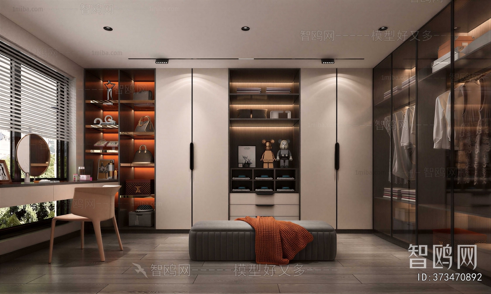 Modern Clothes Storage Area