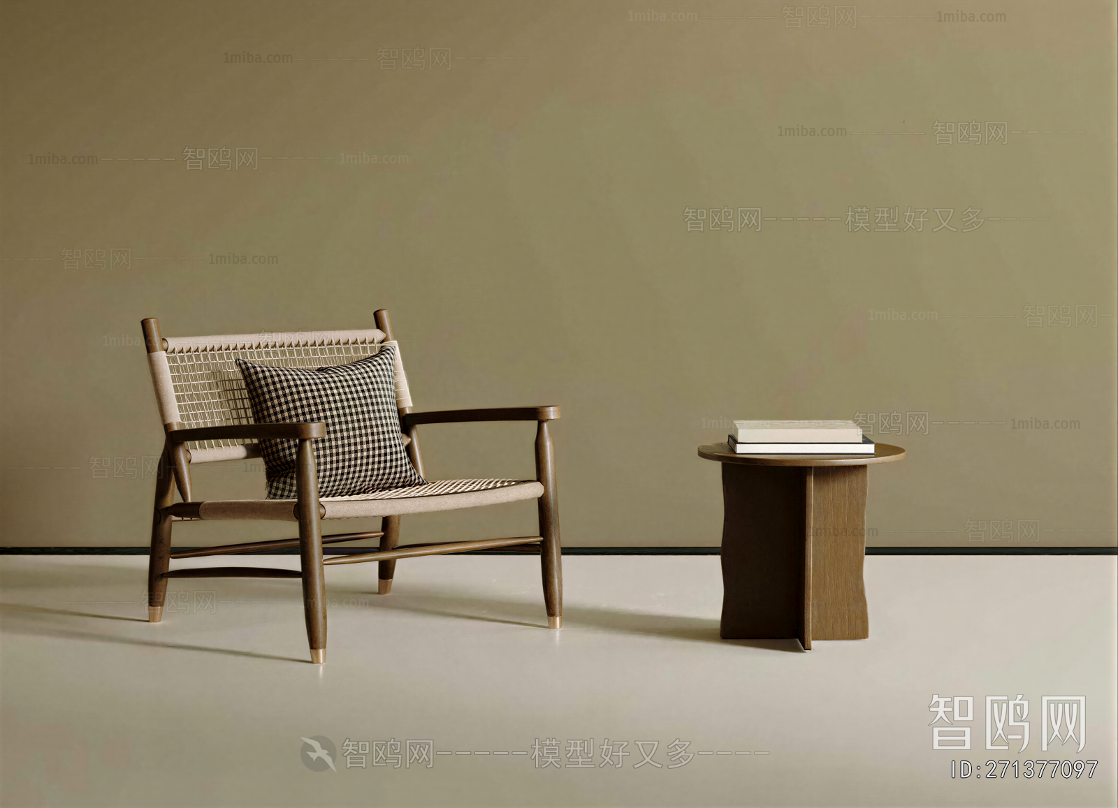 Wabi-sabi Style Lounge Chair