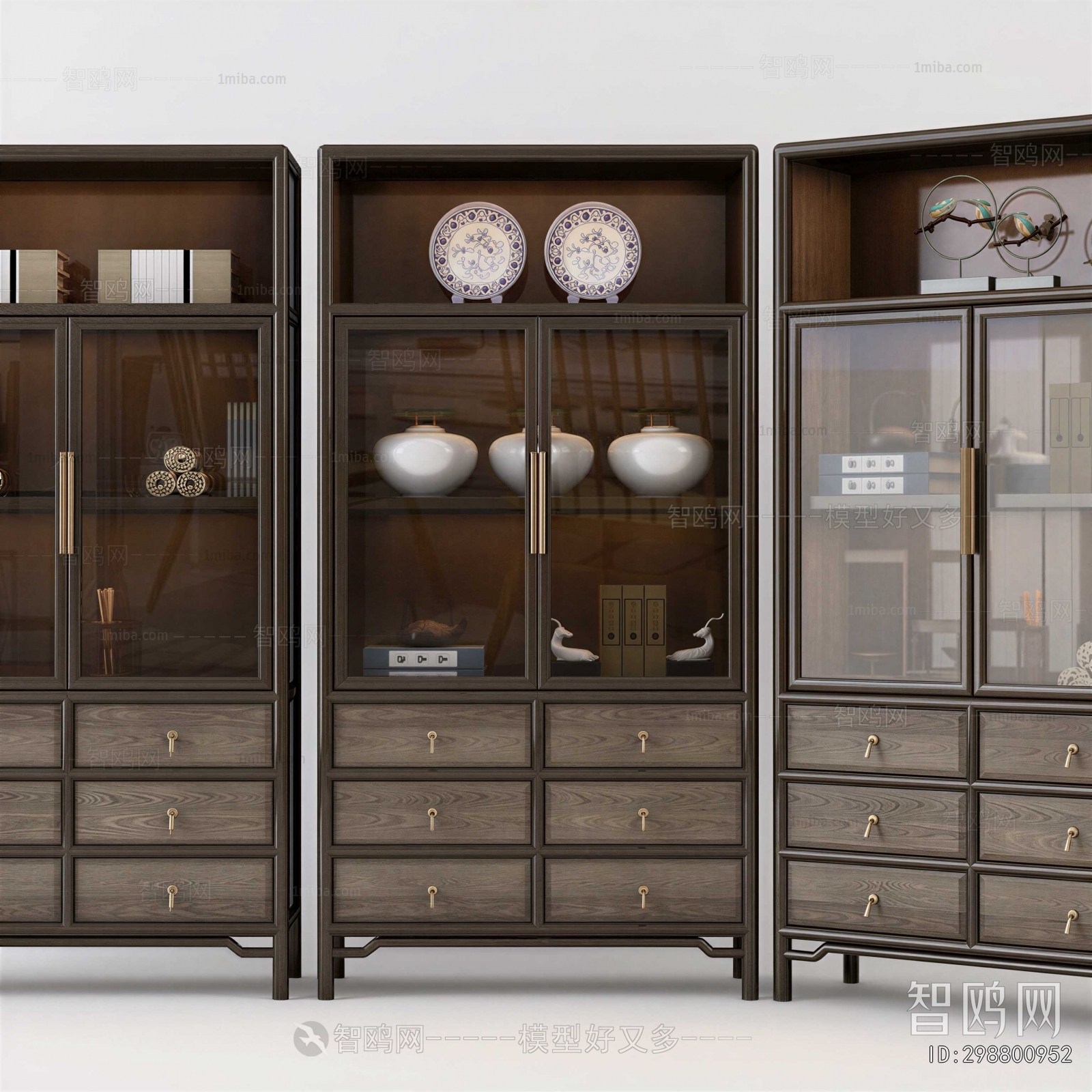 New Chinese Style Decorative Cabinet