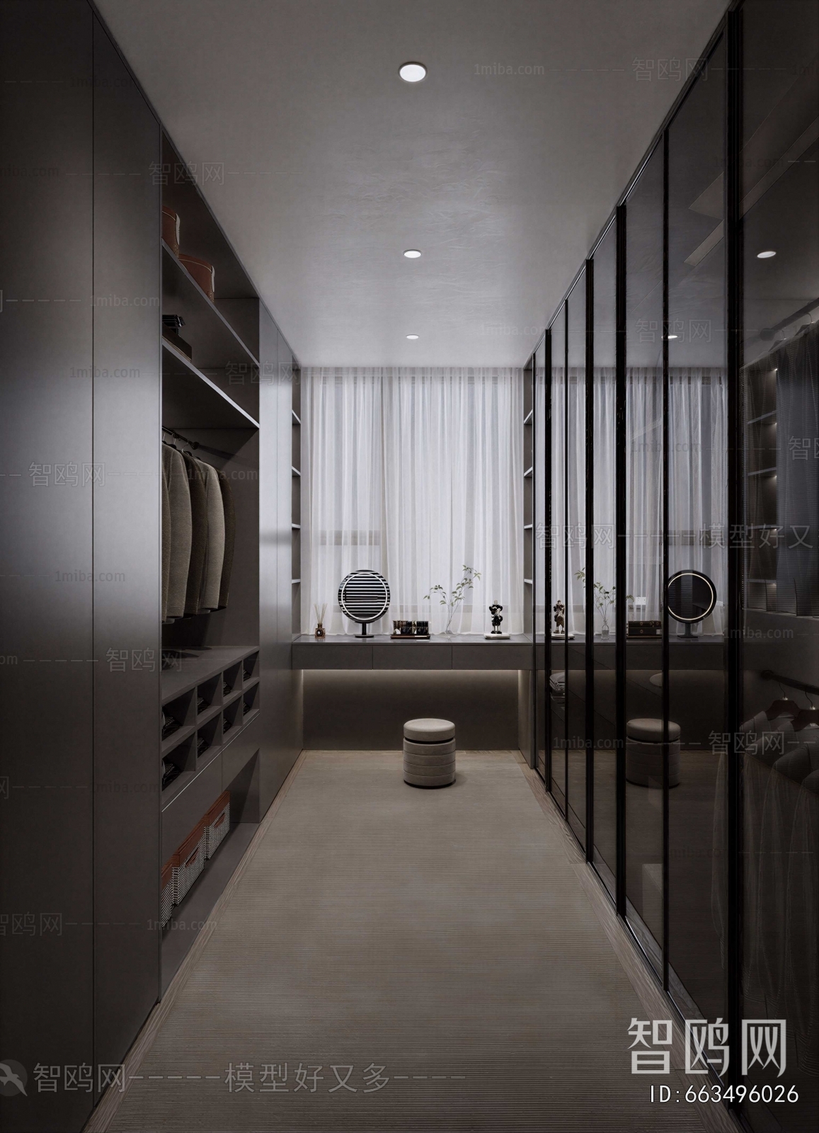 Modern Clothes Storage Area